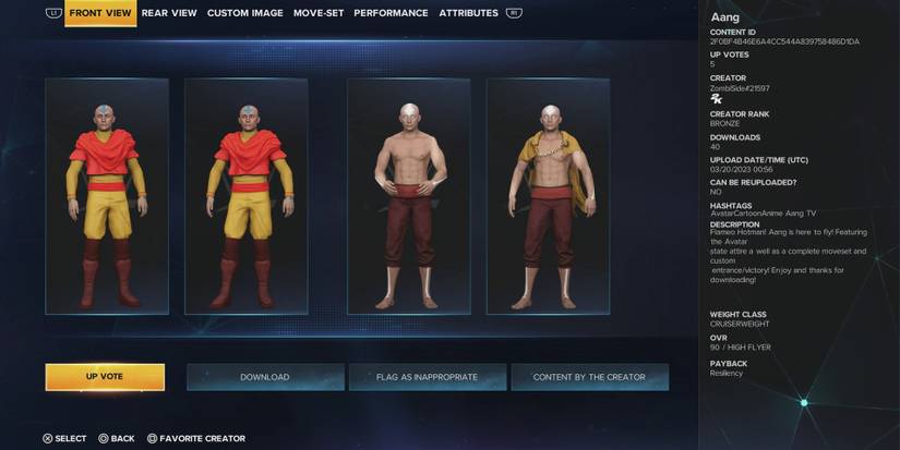 wwe-2k23-best-caws-based-on-anime-characters-aang