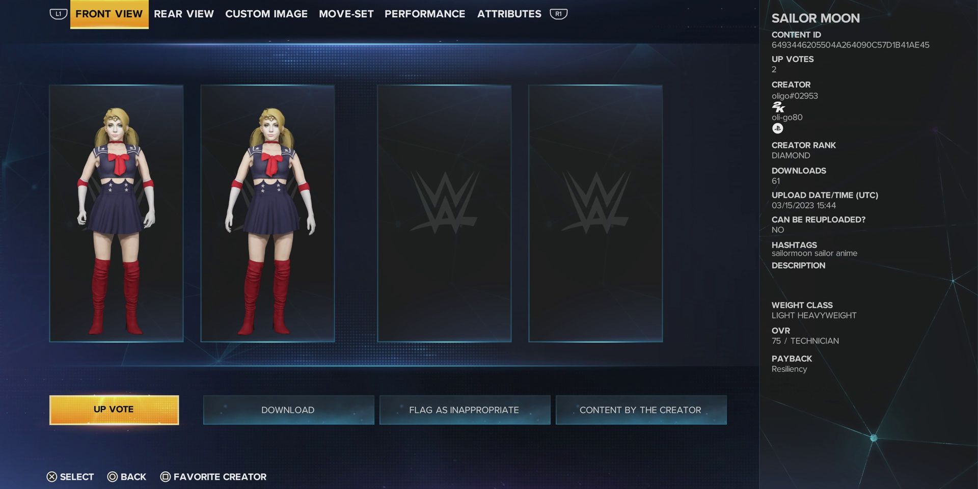 wwe-2k23-best-caws-based-on-anime-characters-sailor-moon