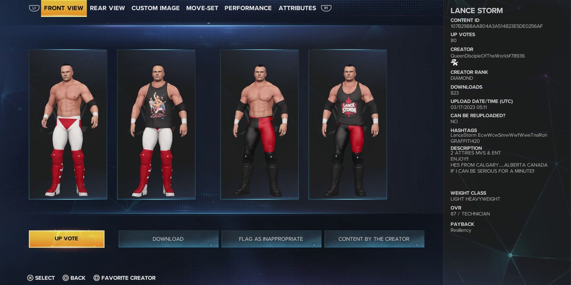 wwe-2k23-best-caws-based-on-former-ecw-wrestlers-lance-storm