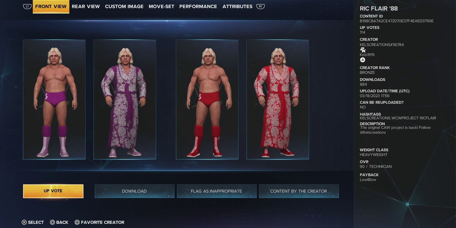 wwe-2k23-best-caws-based-on-former-wwe-wrestlers-ric-flair