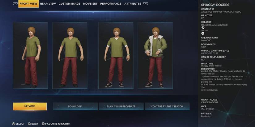 wwe-2k23-best-caws-based-on-tv-show-characters-shaggy