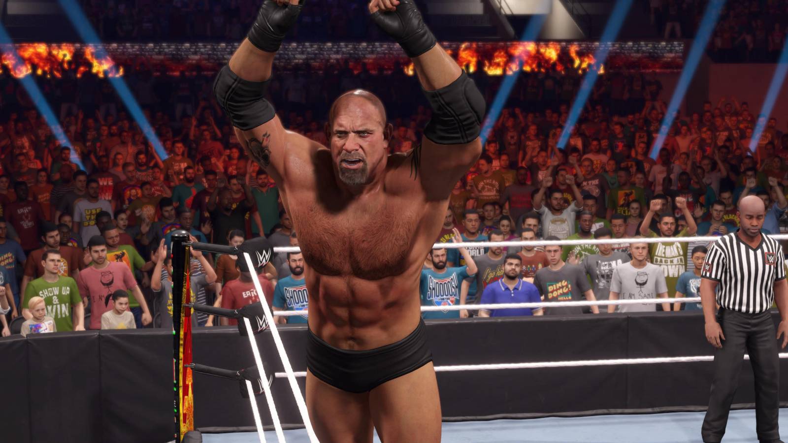 WWE 2K23 Goldberg celebrating