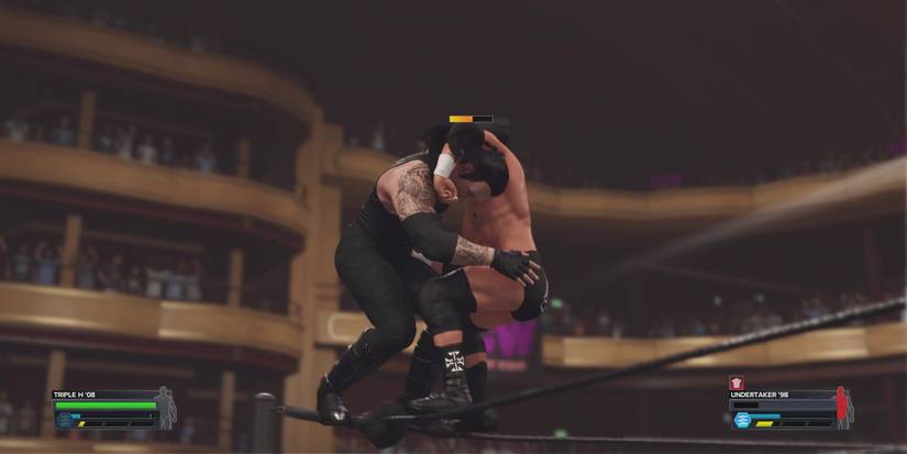 wwe-2k23-how-to-break-the-ring-triple-h-undertaker-98-fail