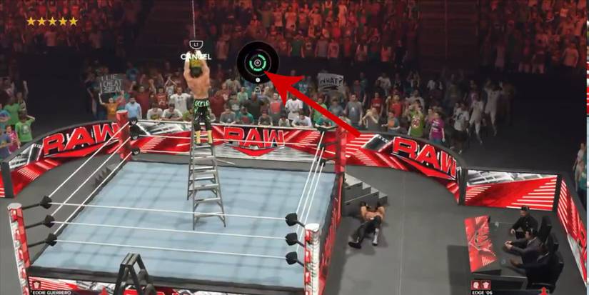 WWE 2K23 ladder match minigame
