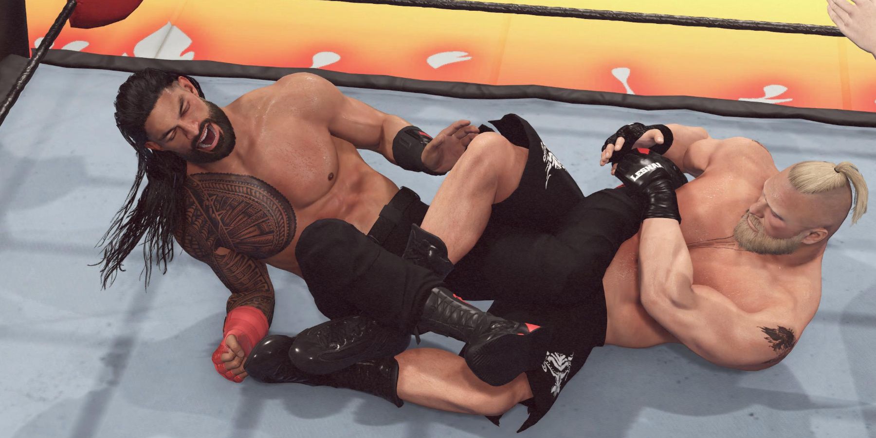 WWE 2K23 - Lesnar with the submission hold