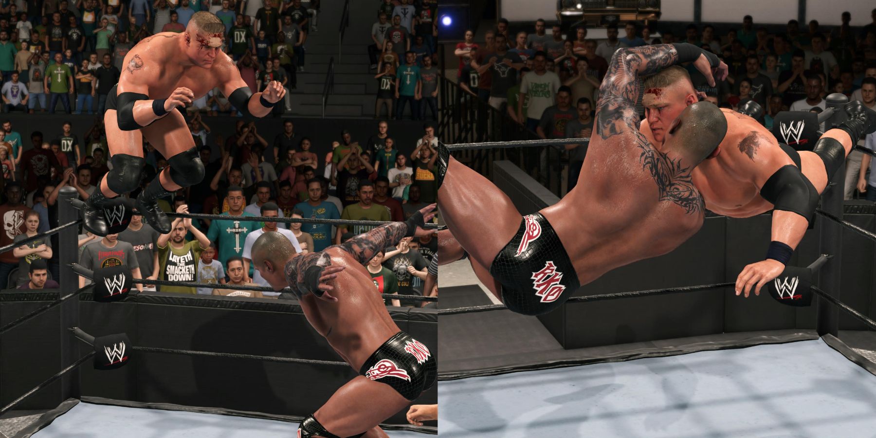 WWE 2K23 Randy Orton with catch RKO