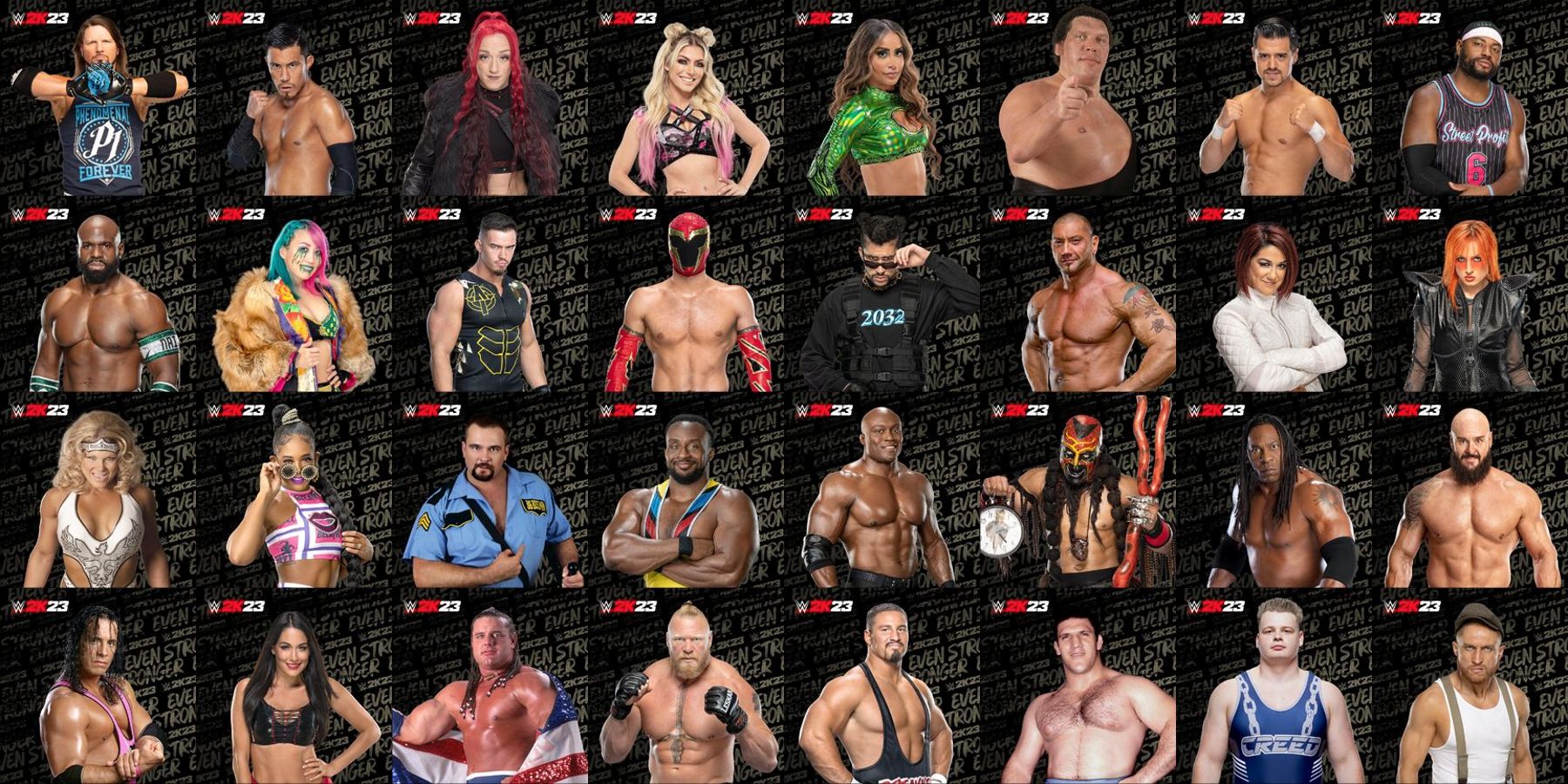 WWE 2K22 - Full Official Roster and Ratings - Operation Sports