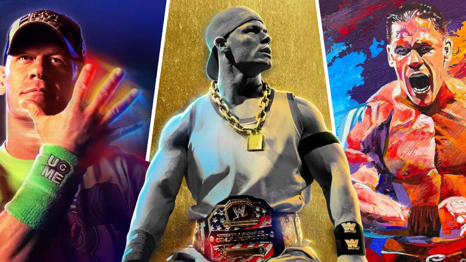 WWE 2K23 three eras of John Cena