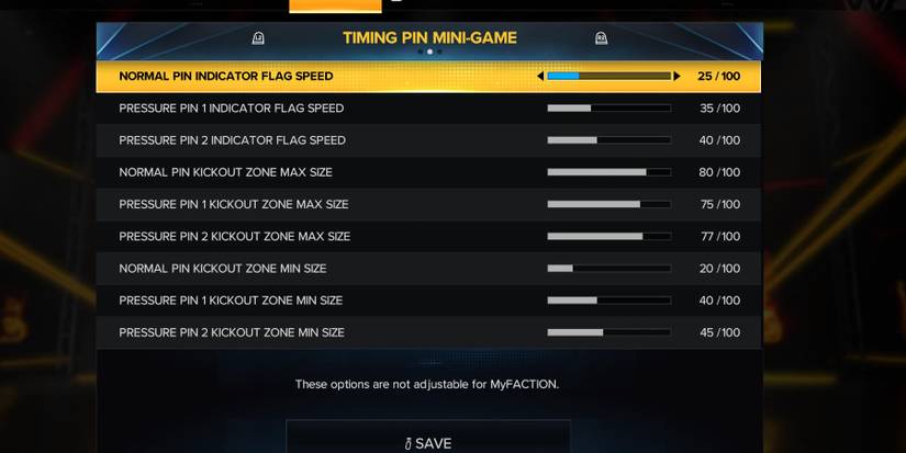 WWE 2K23 Timing Mini Game Settings