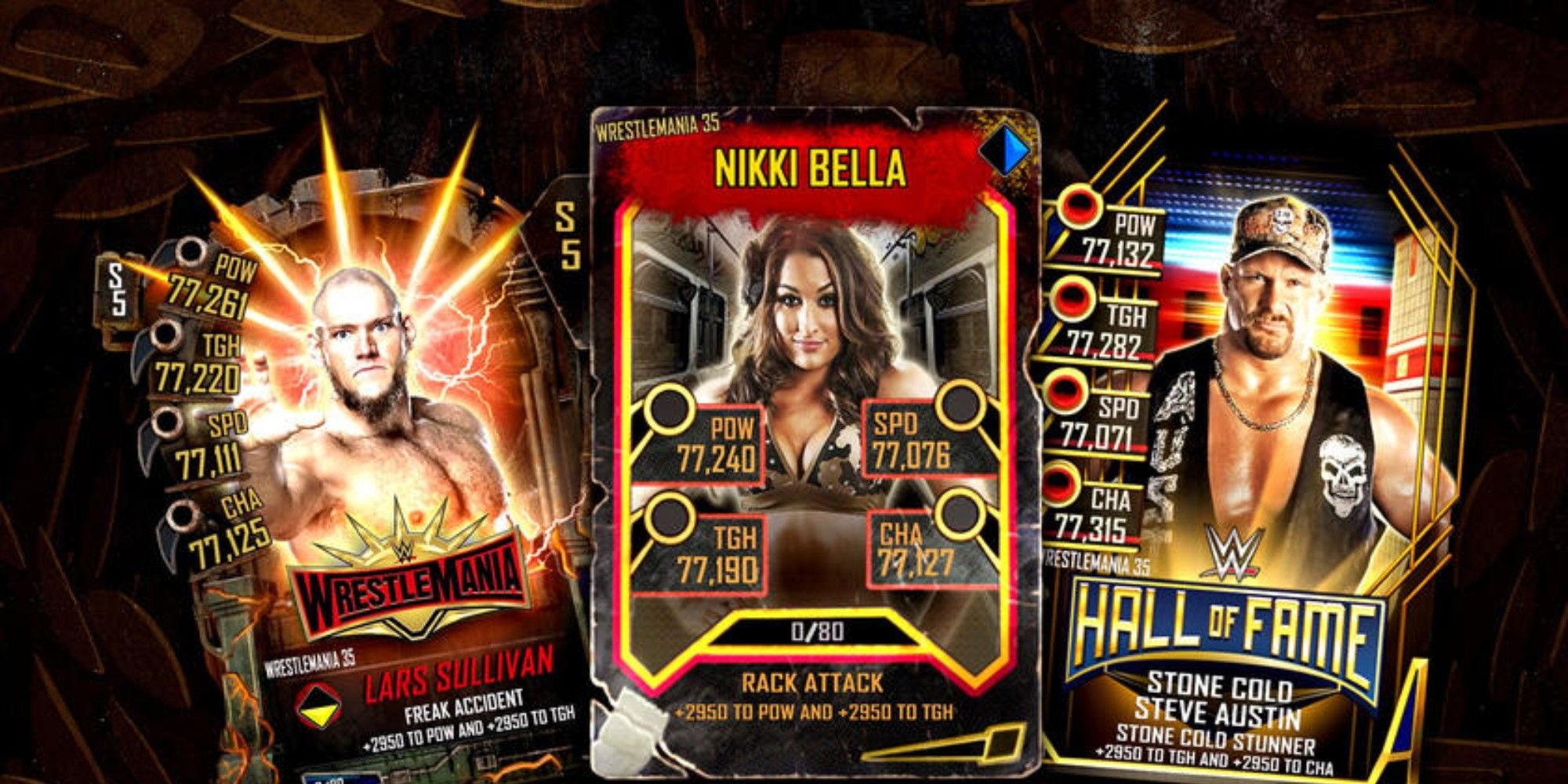 WWE Deck of three cards