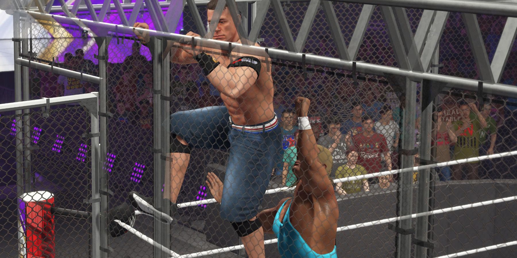 WWE2K23 Cena's escape blocked by Perfect