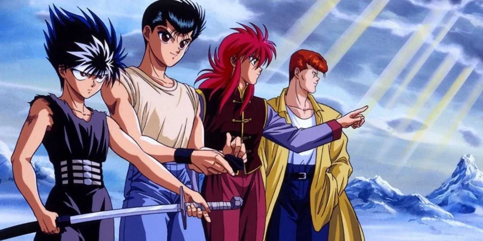 Yuyu White Paper Team Yusuke Urameshi Kazuma Kuwabara Hiei Kurama