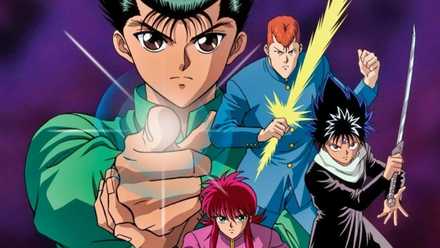 Yuyu Hakusho Animation Team Yusuke Urameshi Kazuma Kuwabara Hiei Kurama