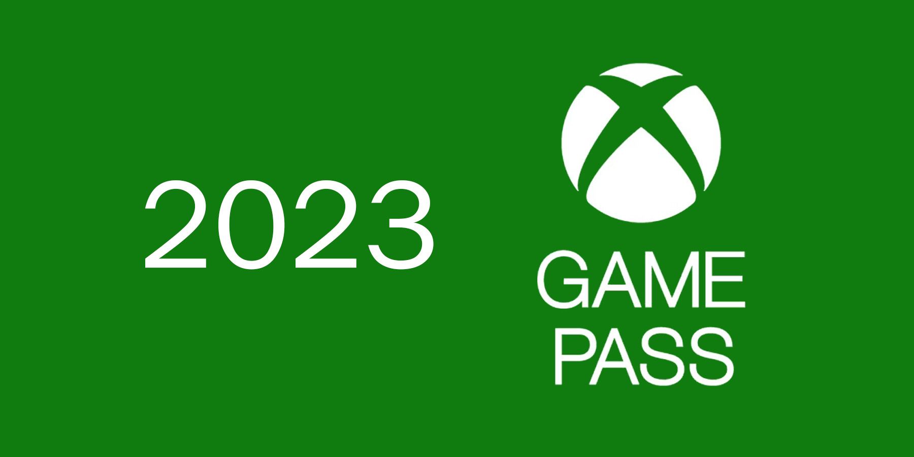 xbox game pass logo with 2023 in xbox font