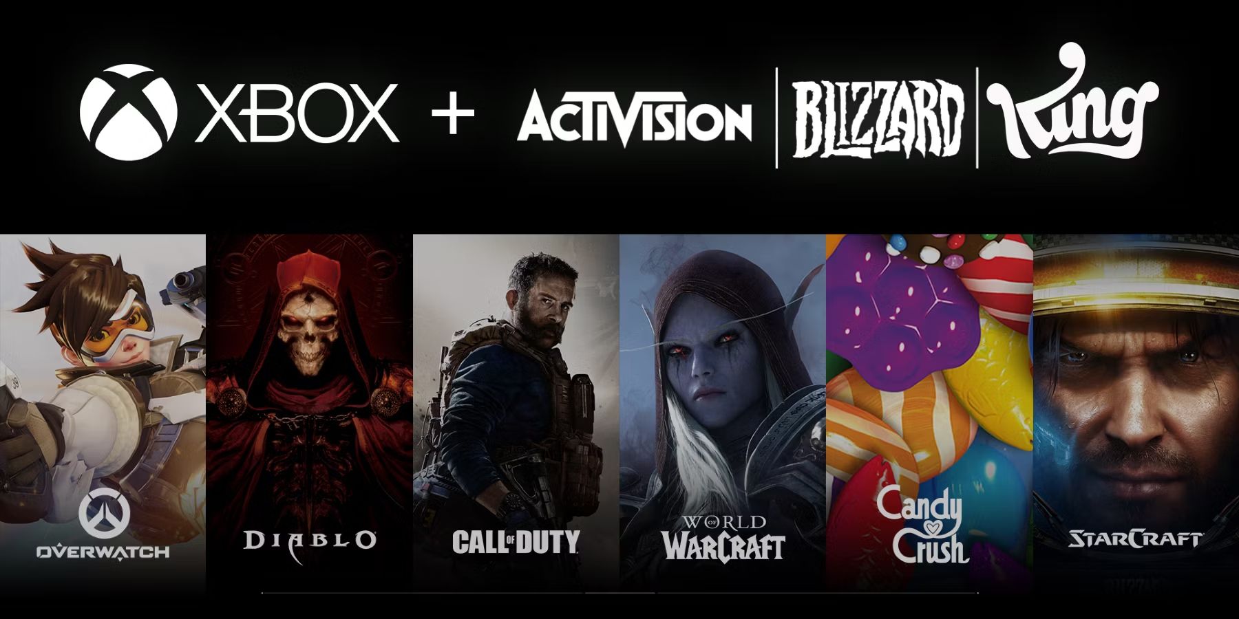 xbox + activision blizzard king franchises
