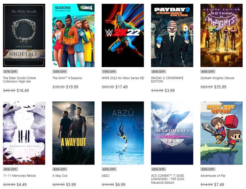 xbox super saver sale deals