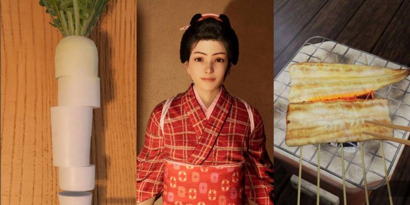 Cooking for Haruka in Like A Dragon: Ishin!