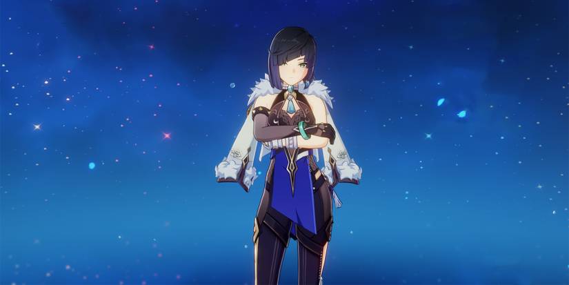yelan crossing her arms in genshin impact
