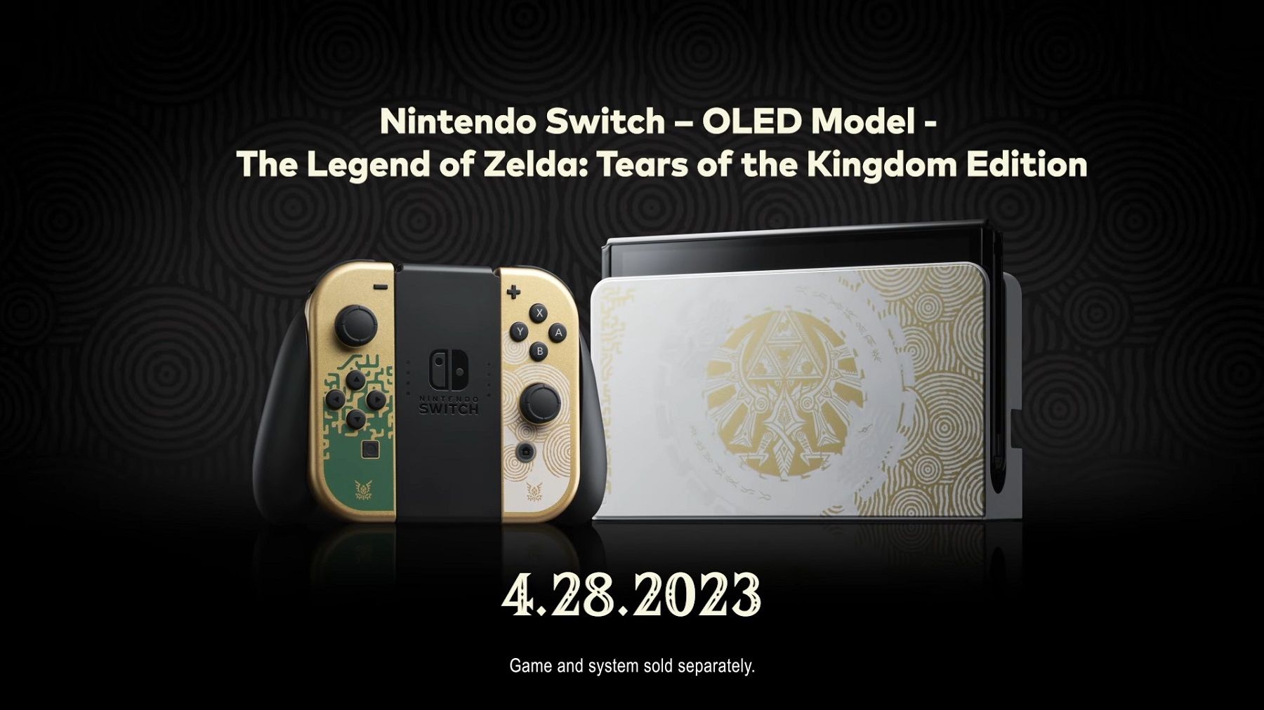 zelda switch oled console