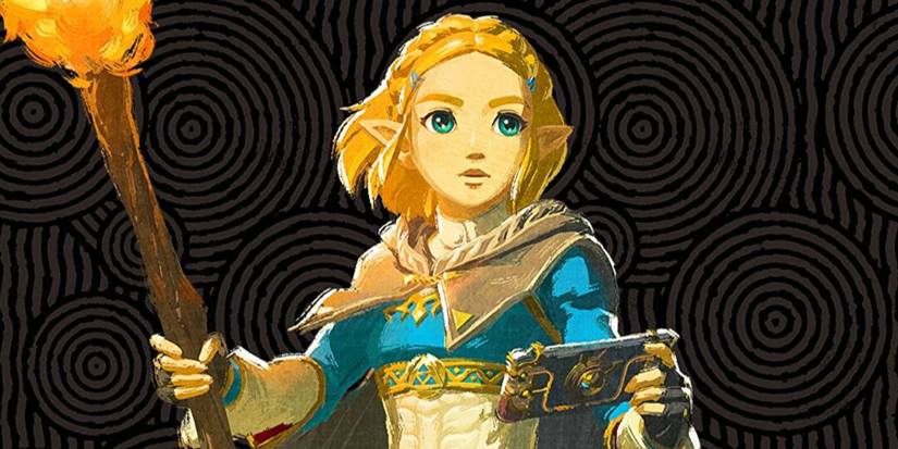 Zelda holding the Sheikah Slate