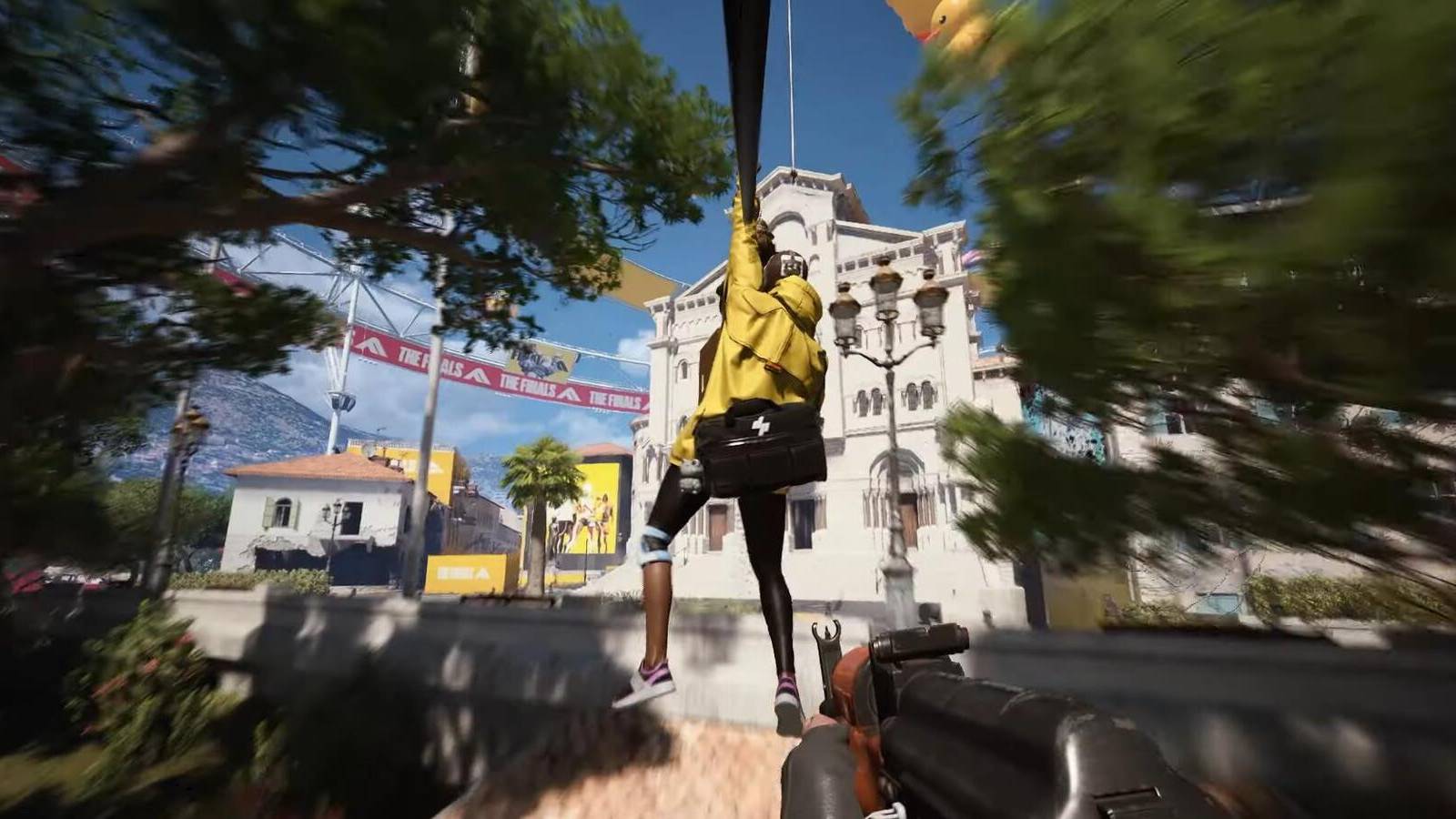 Ziplining The Finals