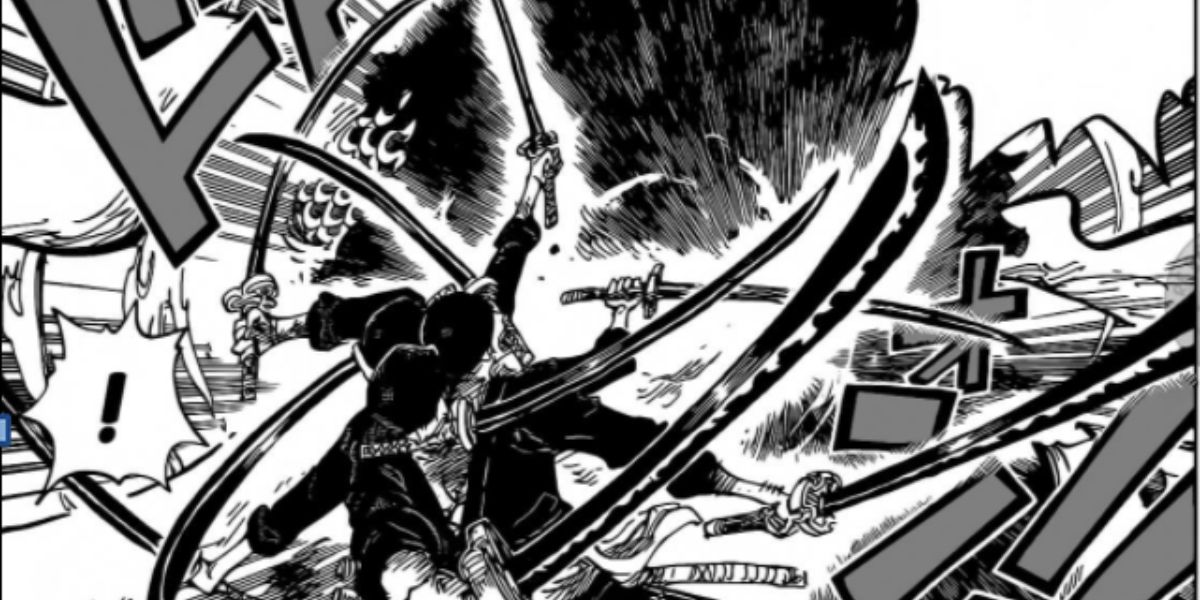 zoro slashing kaido