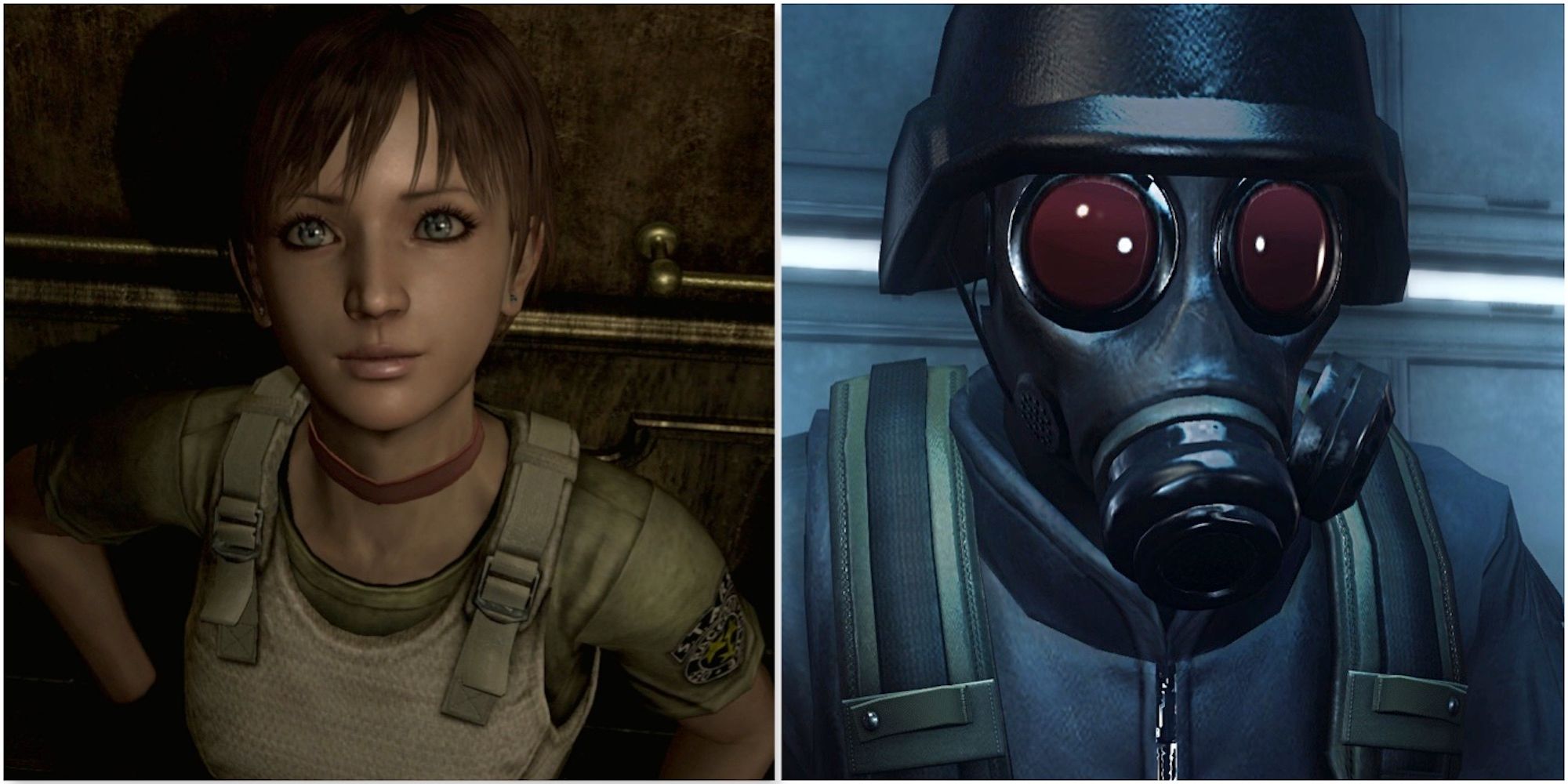 Rebecca in Resident Evil Zero and Hunk in Resident Evil Operation Raccoon City