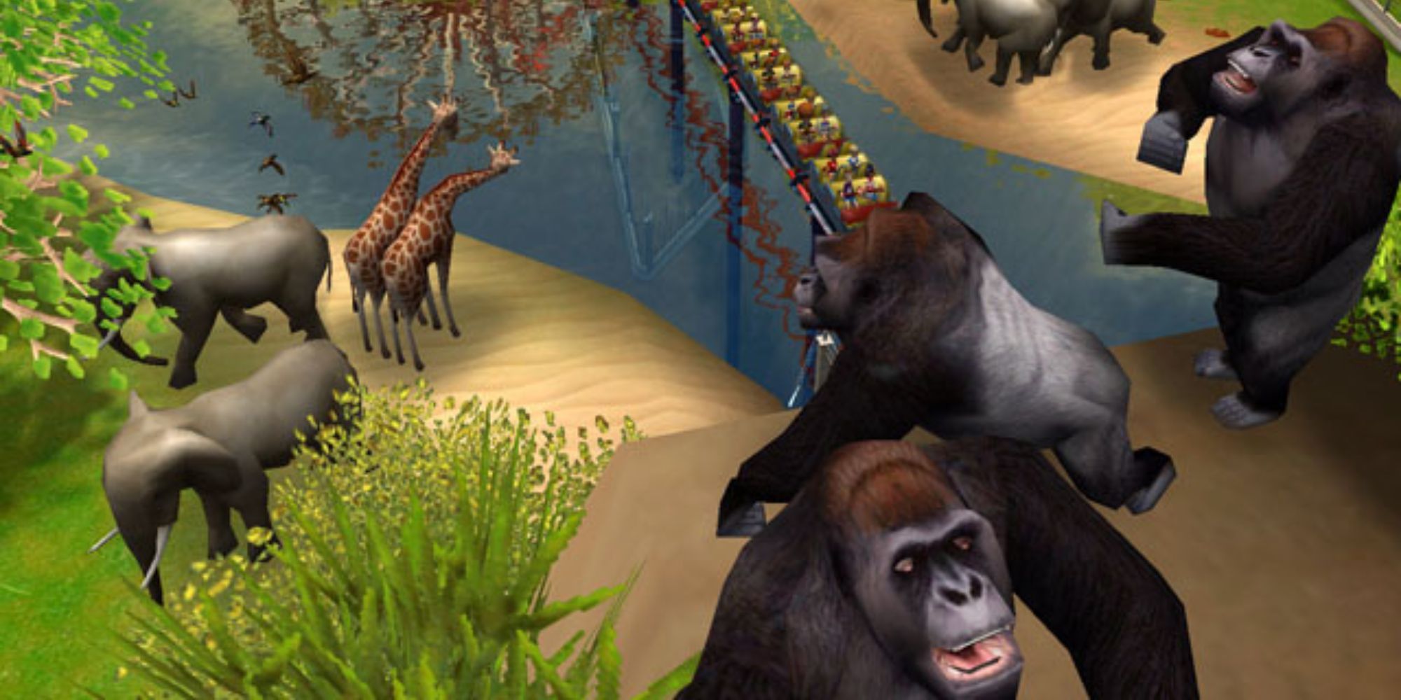 Animals in a theme park, Rollercoaster Tycoon 3