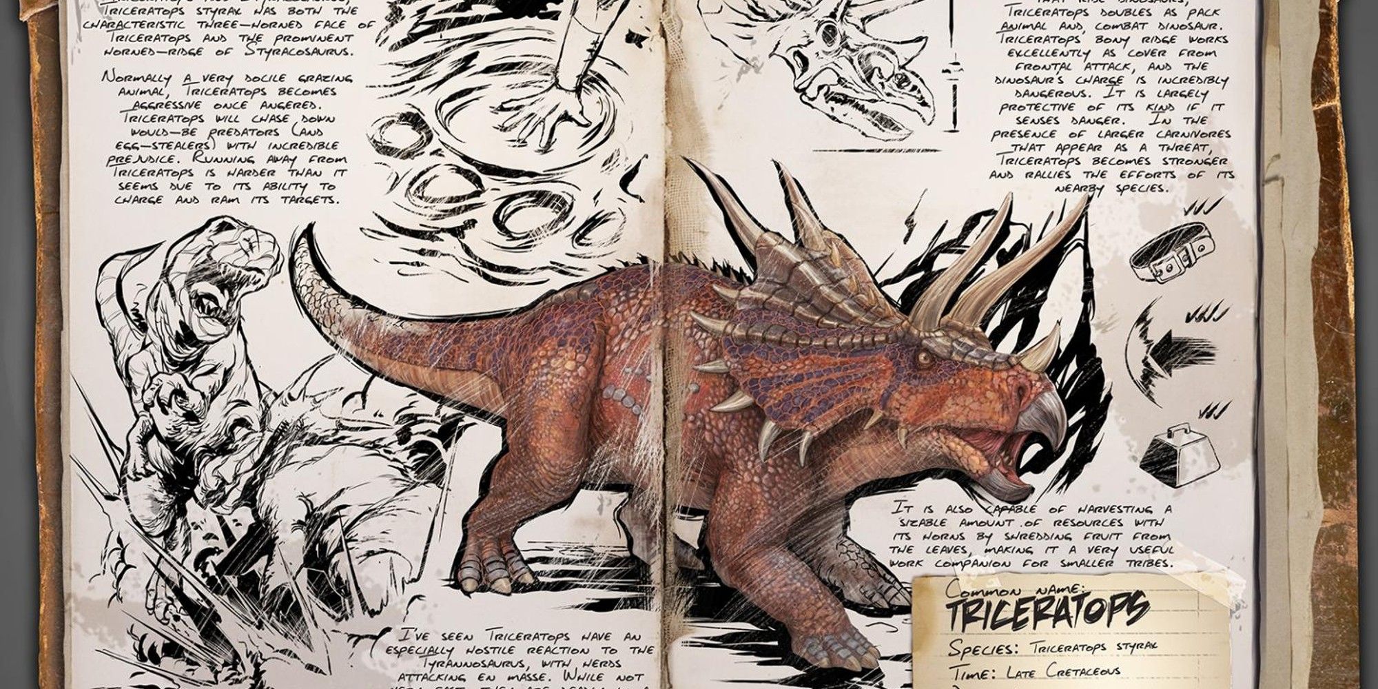 the triceratops dossier in ark