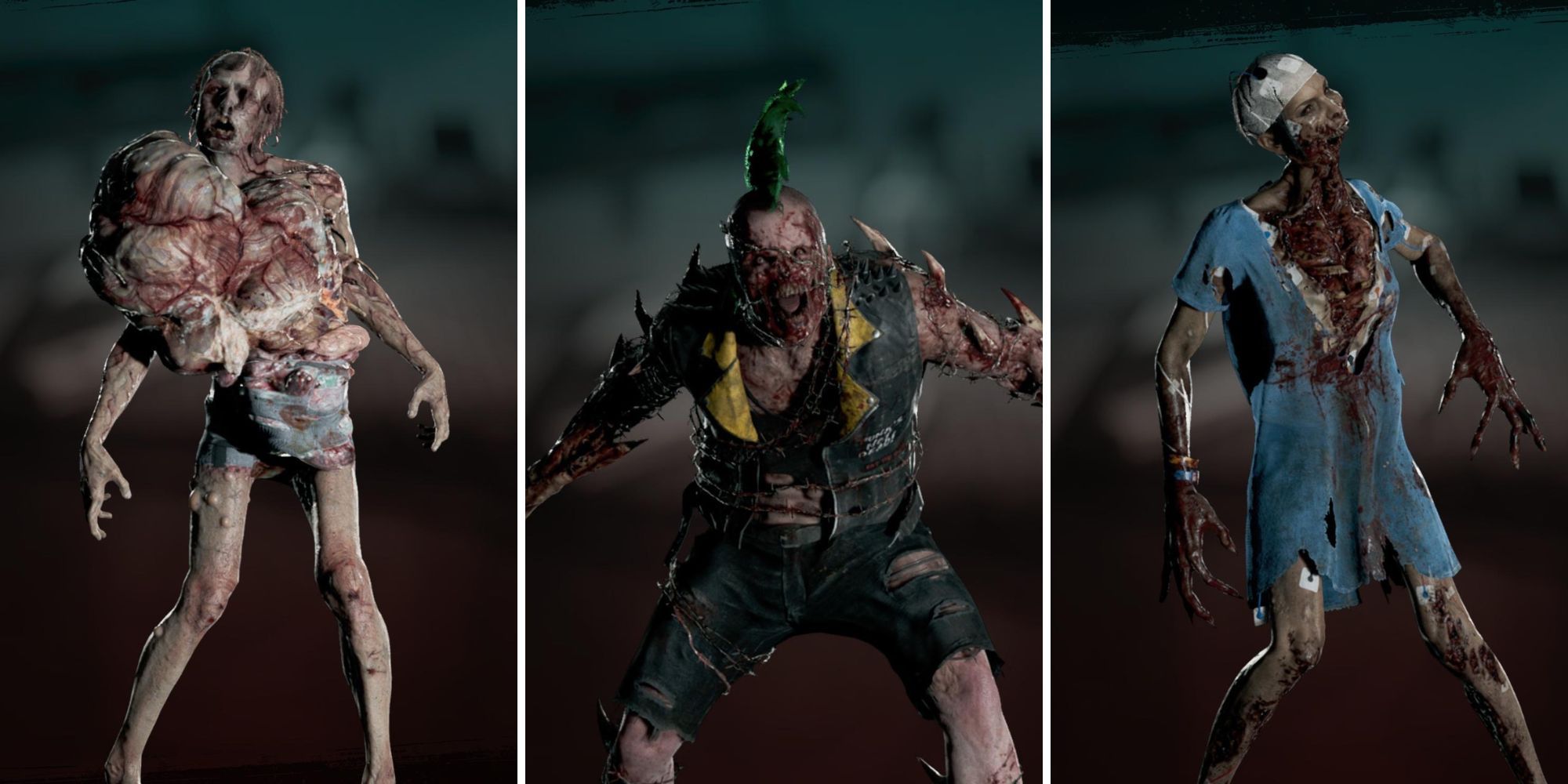 A grid of three of the Apex Variant Zombies In Dead Island 2