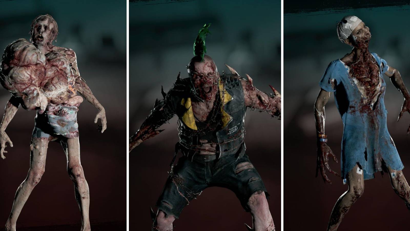 A grid of three of the Apex Variant Zombies In Dead Island 2