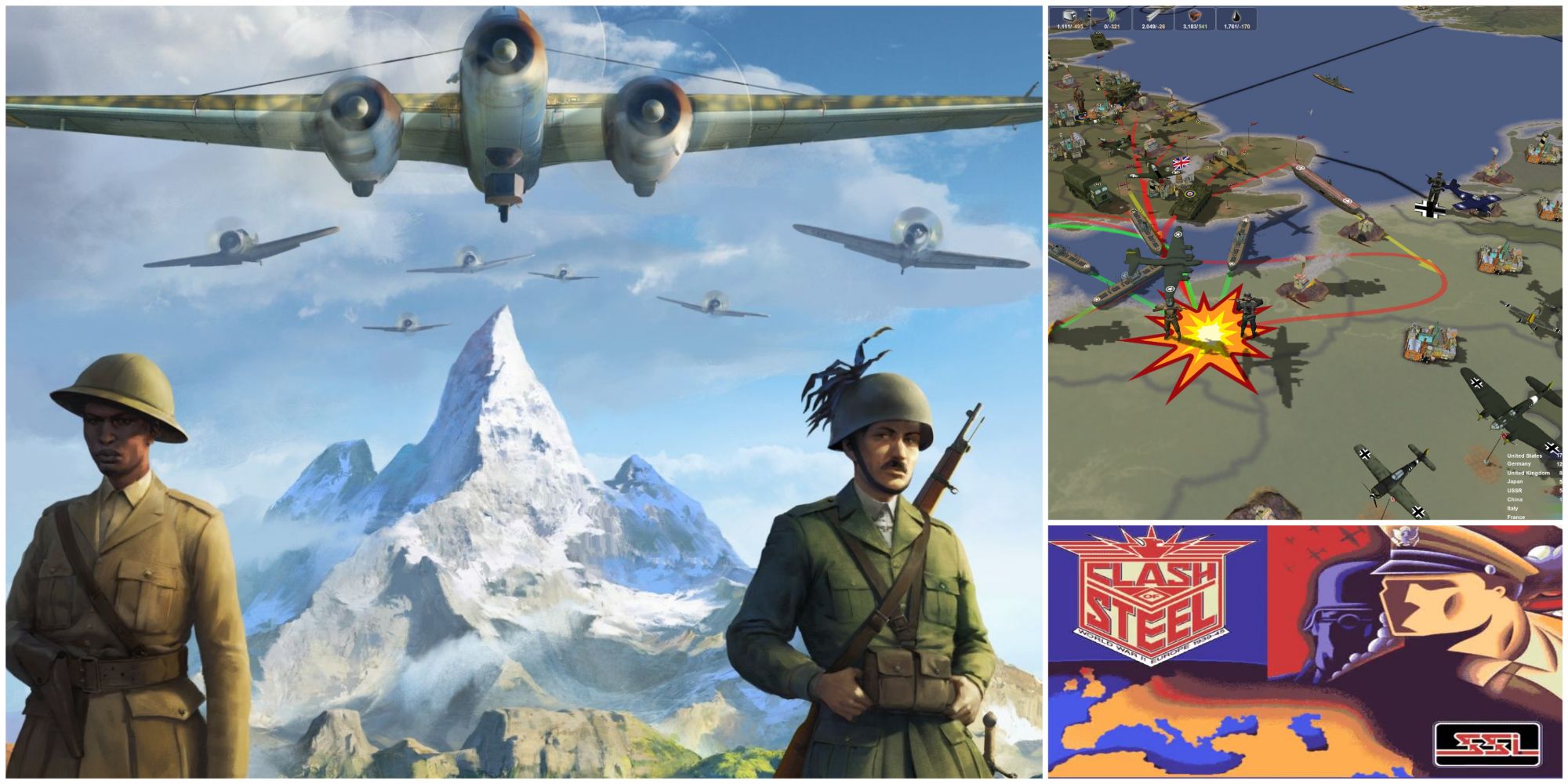 Best WW2 Grand Strategy Games- Hearts of Iron IV Making History: The Calm and the Storm Clash of Steel