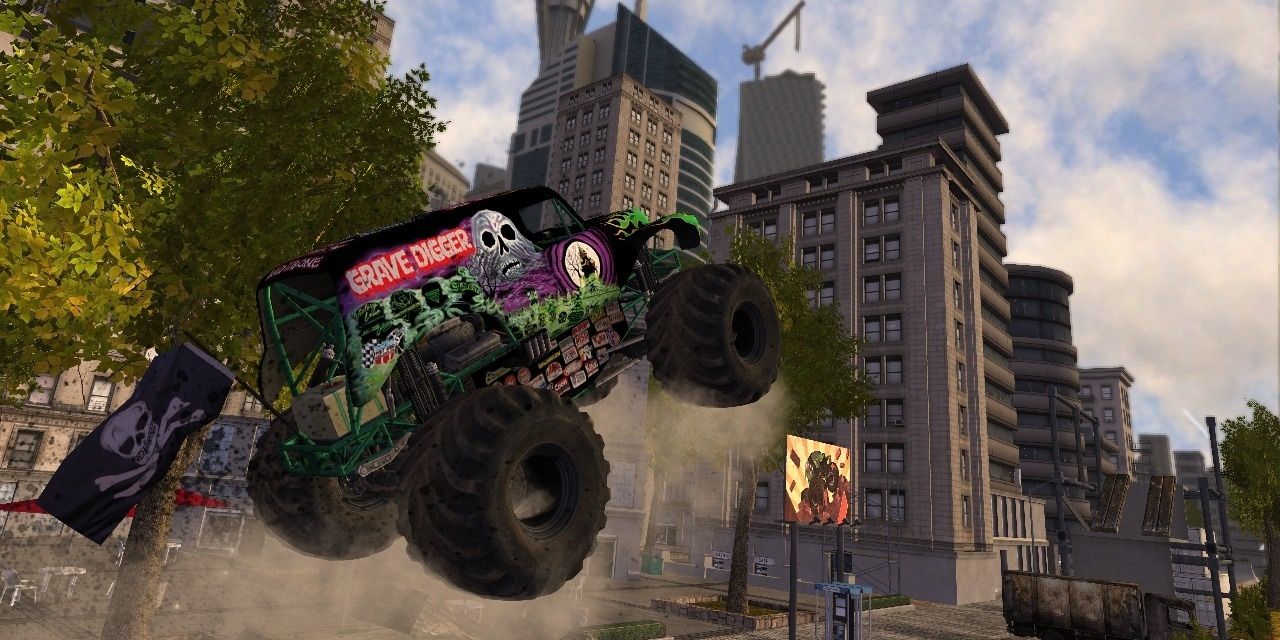 A monster truck in Monster Jam Battlegrounds