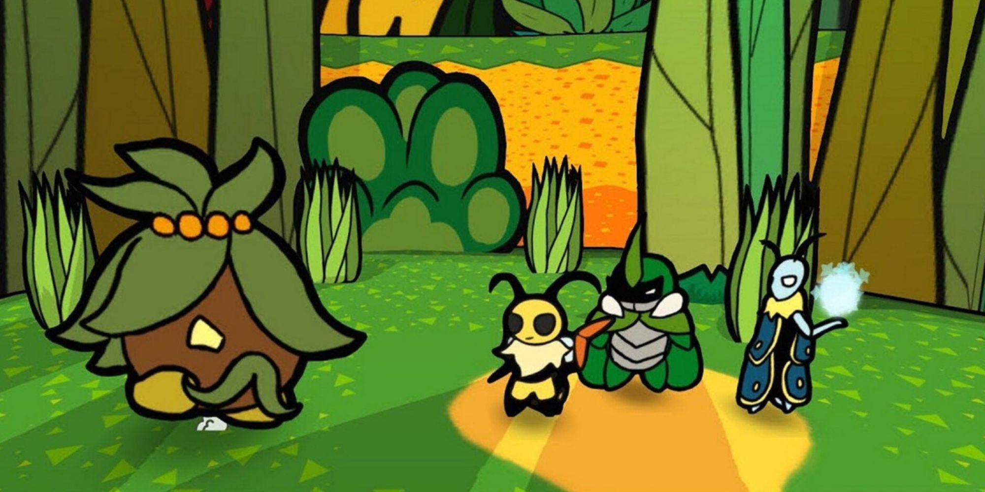 A scene featuring characters in Bug Fables