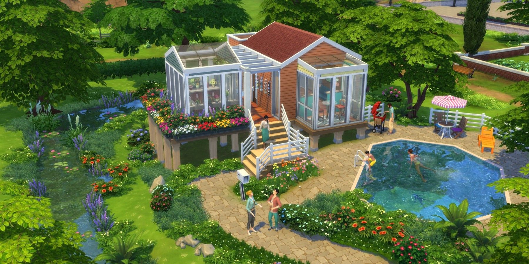 A small house in The Sims 4