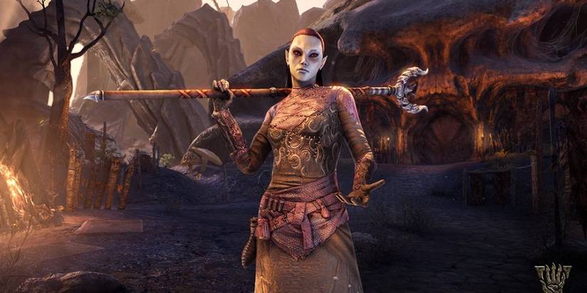 A lady hold a very big weapon