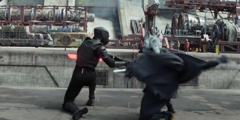 ahsoka tano fighting an inquisitor