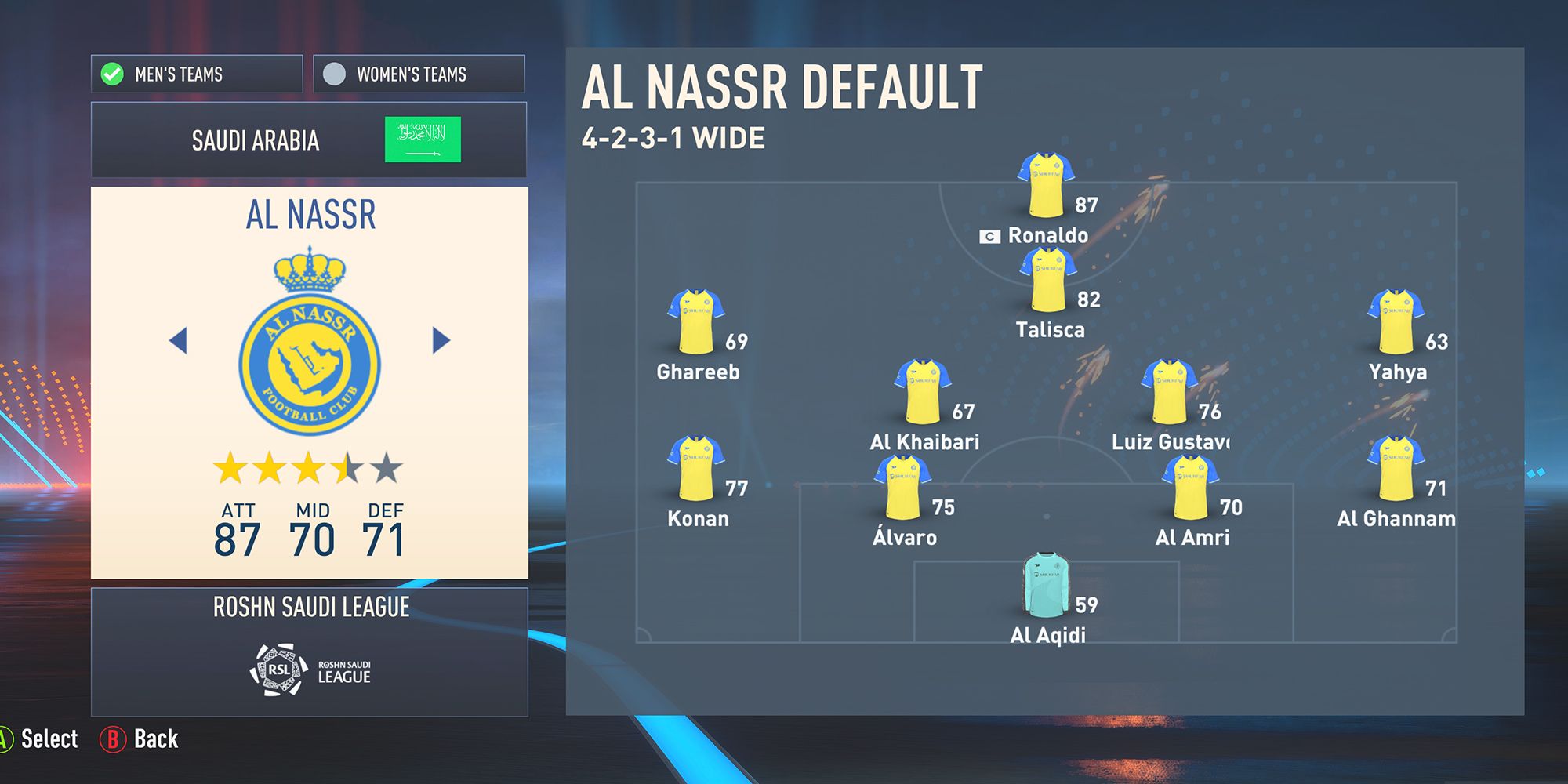 Al Nassr di FIFA 23