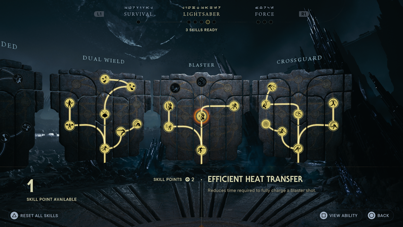 All Blaster Lightsaber Stance Skills in Star Wars Jedi Survivor