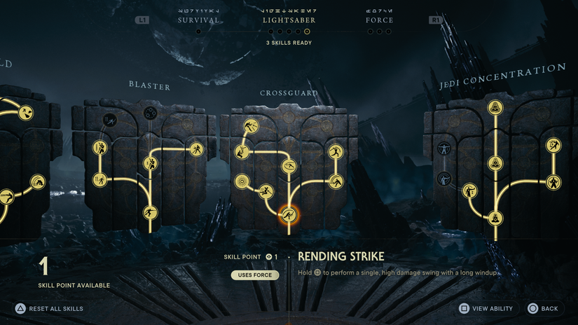 All Crossguard Lightsaber Stance Skills in Star Wars Jedi Survivor