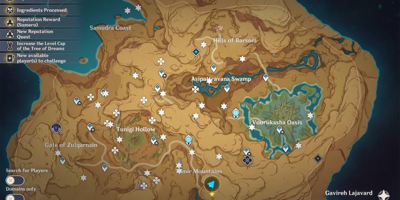 all plume of purifying light and fravashi tree locations in genshin impact-1