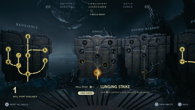 All Single Lightsaber Stance Skills in Star Wars Jedi Survivor