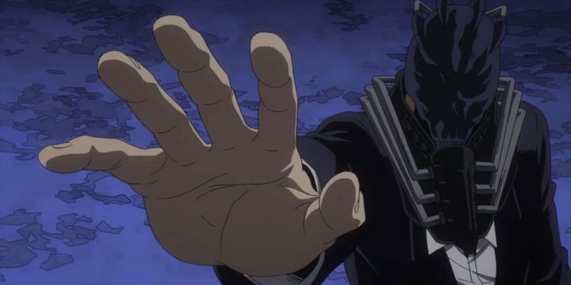 my hero academia, all for one raises hand