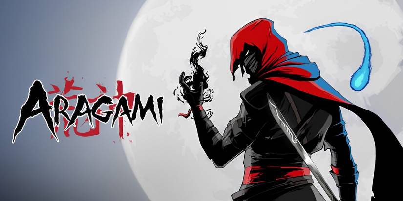 Aragami standing in front of the moon