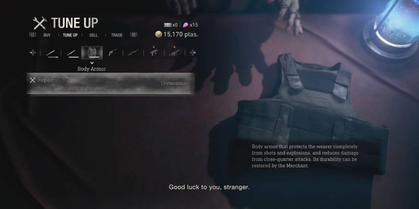 Repairing Body Armor in Resident Evil 4 remake