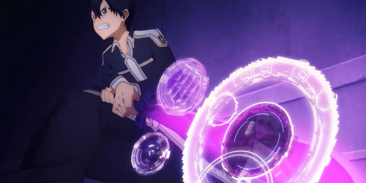 Kirito using Armament Full Control Art 