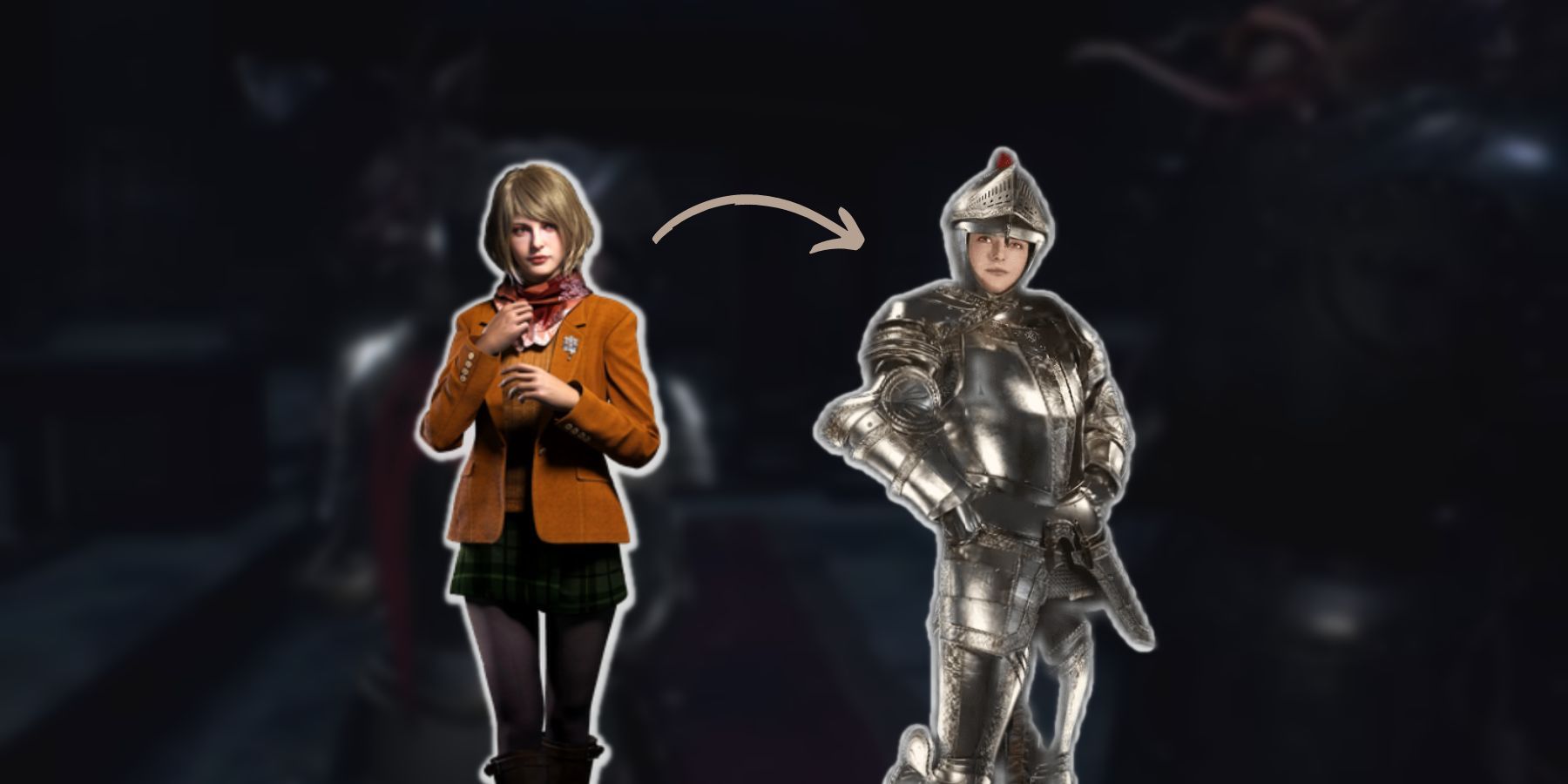 ASHLEY'S ARMOR COSTUME in RESIDENT EVIL 4 REMAKE 