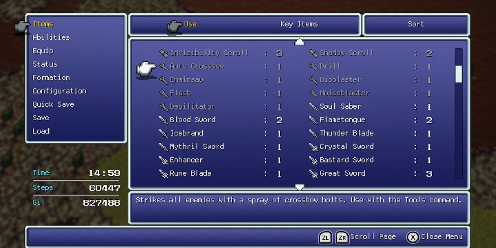 Auto Crossbow, Edgar’s ability in Final Fantasy 6