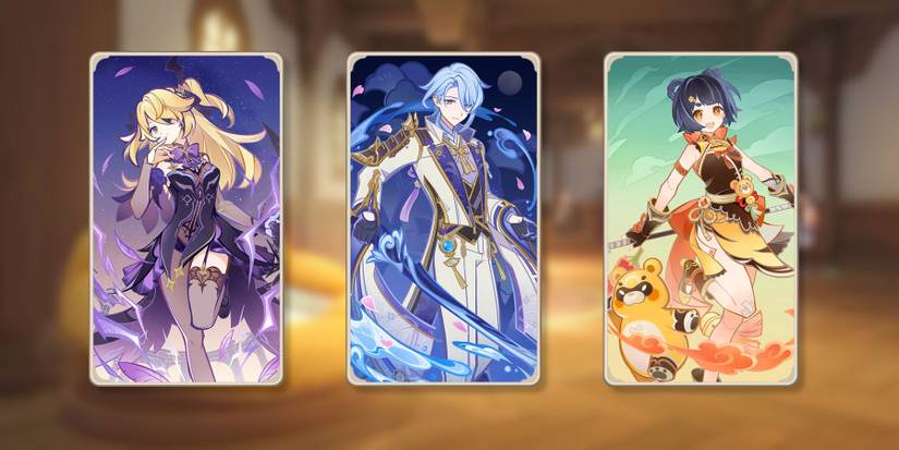 ayato fischl xiangling genshin impact TCG deck