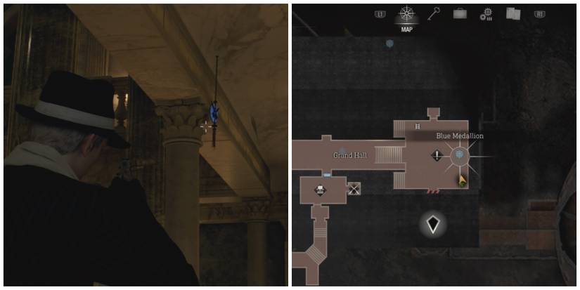 A Blue Medallion in Resident Evil 4 Remake